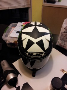 Ben Spies Helmet : And the tape comes off