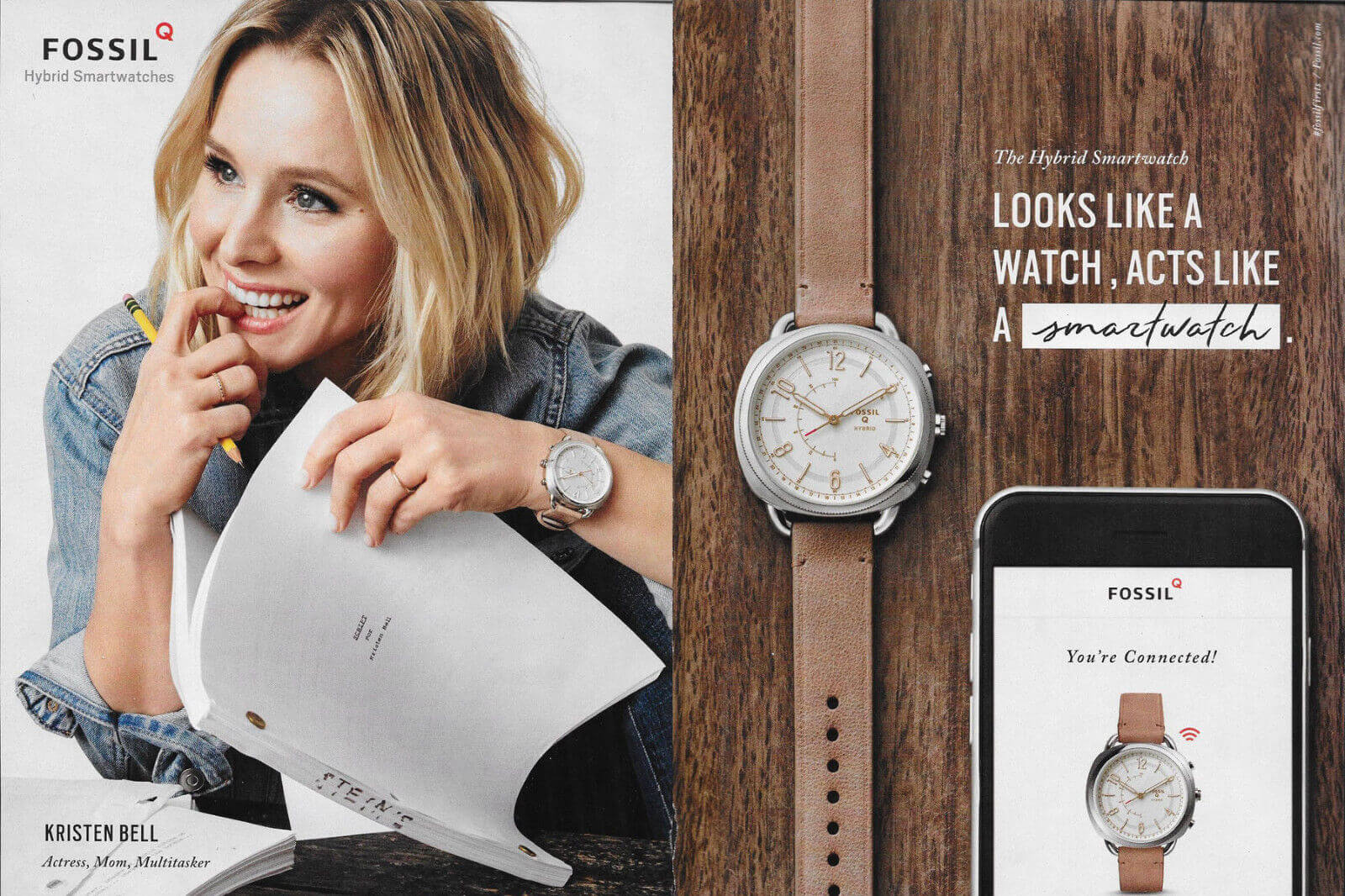 Fossil Print Ad - KristenBell-01 Fossil Print Ad - KristenBell-01