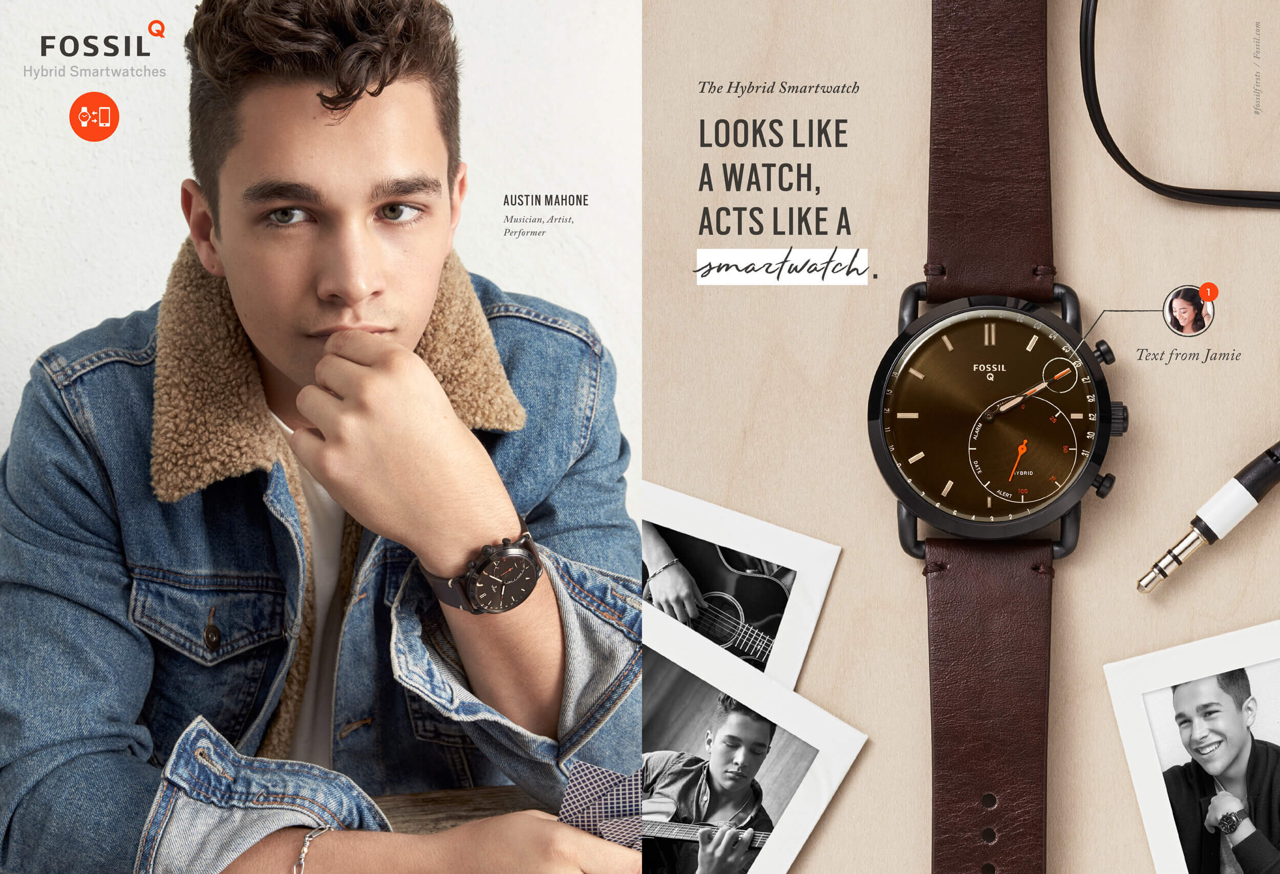 Fossil Print Ad - AustinMahone Fossil Print Ad - AustinMahone