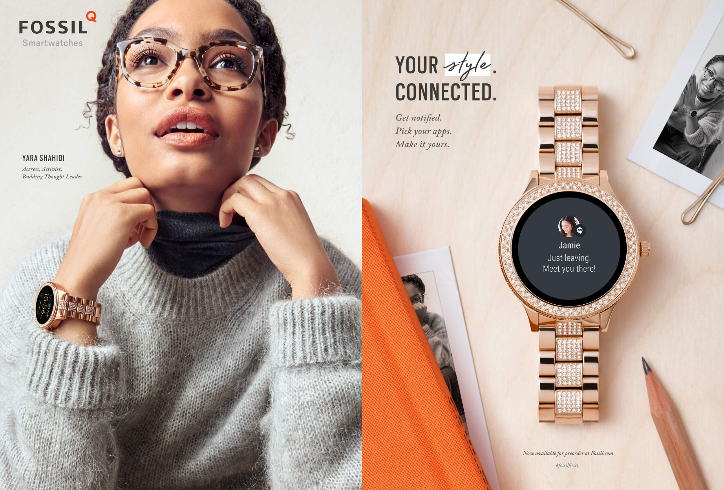 Fossil Print Ad - YaraShahidi Fossil Print Ad - YaraShahidi